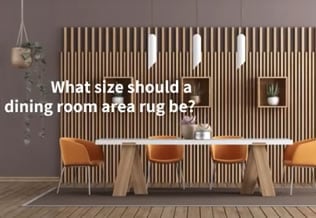 How to select the right size rug for your dining room