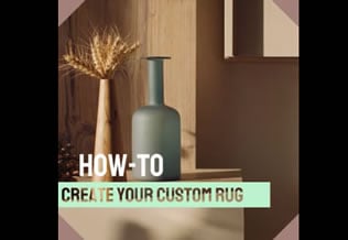  Create your custom rug in three easy steps