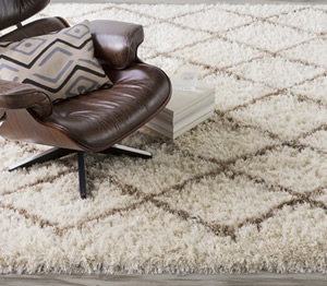 Modern shag rug design