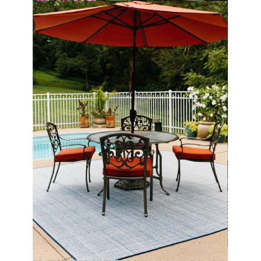 Custom Calypso Lisbon Linen, 100% Polypropylene Area Rug