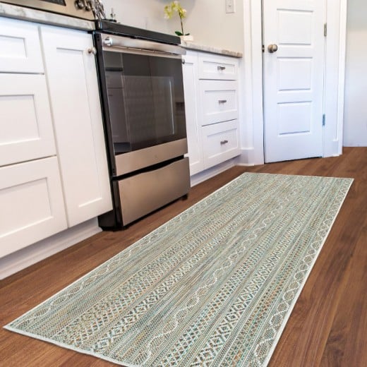 Custom Costa Del Sol Quartz, 100% UV Stabilized Royaltron polypropylene. Area Rug