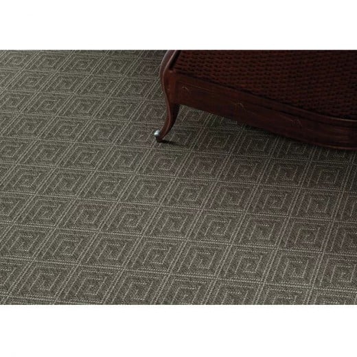 Custom Thistle Charcoal, 100% Polypropylene Area Rug