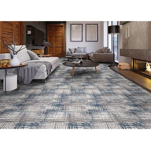 Custom Downtown Denim, 50% Polypropylene/50% Polyester Area Rug