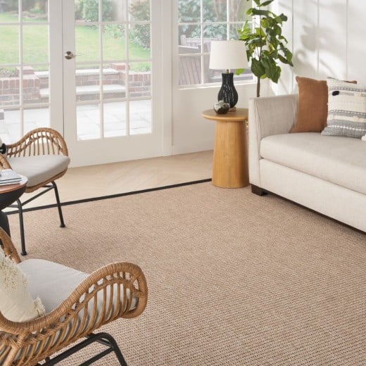 Custom Driftwood Sisal, 100% UV Stabilized Polypropylene Area Rug