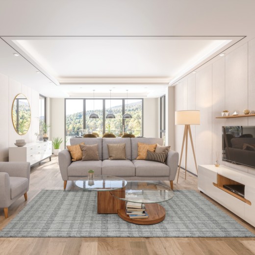 Custom Epoch Green, 80% Wool 20% Cotton Area Rug