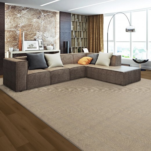 Custom Everest Fossil, 80% wool / 20% Polysilk Area Rug