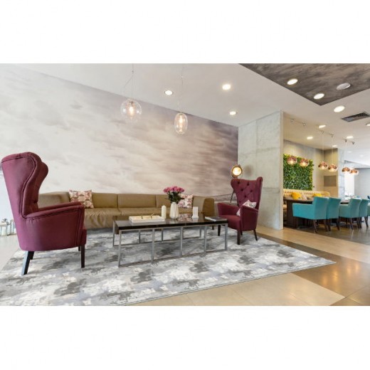 Custom Finsbury Park Rain, 100% Nylon Area Rug