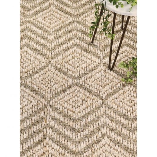 Custom Cloudburst Canvas, 100% Sisal Area Rug