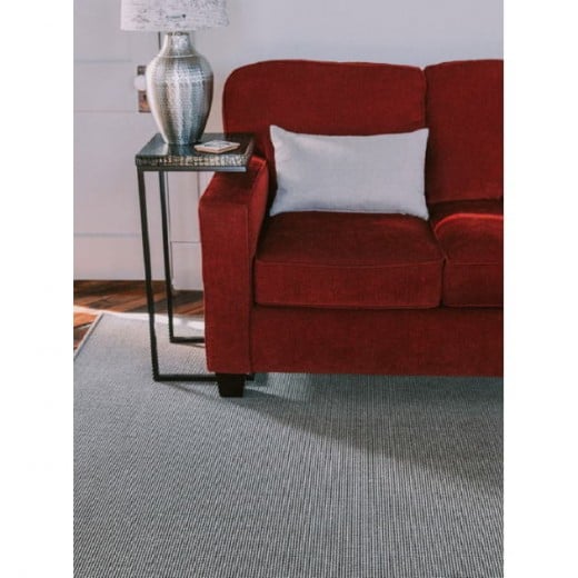 Custom Crossroad Charcoal Black, 100% Sisal Area Rug
