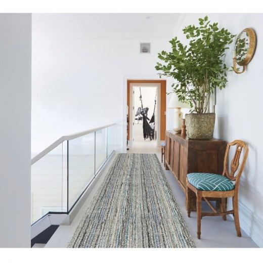 Custom Tablet Sky, 55% Wool/45% Polysilk Area Rug