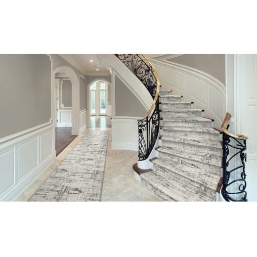Custom Crystal Flannel, 72% UV Stabilized Royaltron polypropylene and 28% Polysilk Area Rug