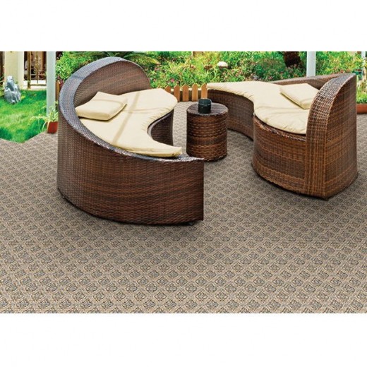 Custom Marina Cay Gunmetal, 100% Polypropylene Area Rug