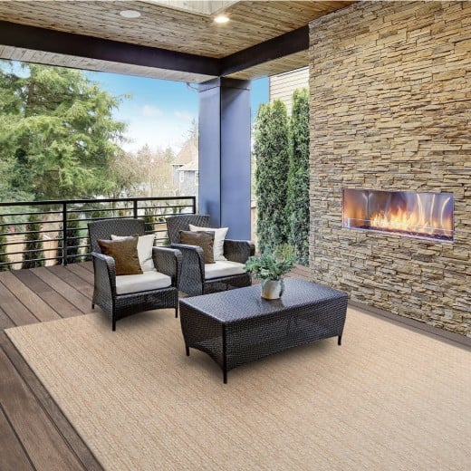 Custom Mojave Sandstone, 100% SD UV Stabilized Royaltron Polypropylene Area Rug