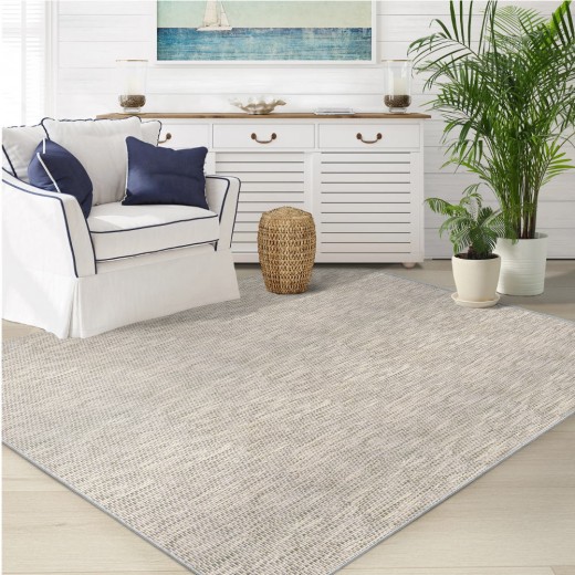 Custom Mythos Silver, 100% SD UV Stabilized Royaltron Polypropylene Area Rug