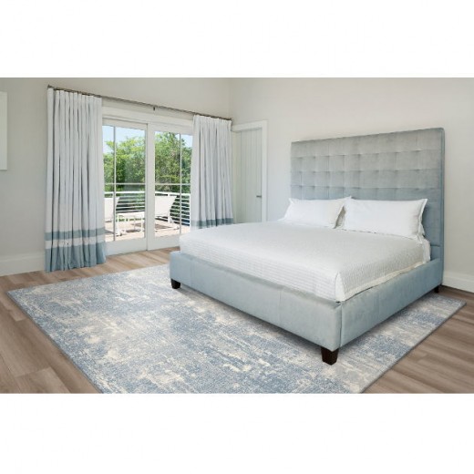 Custom Oxford Street Sky, 100% Nylon Area Rug