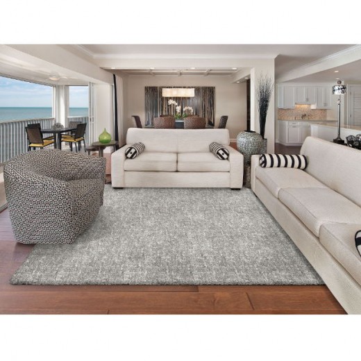 Custom Shaggy Superstar Platinum, 100% Solution Dyed Polypropylene Area Rug