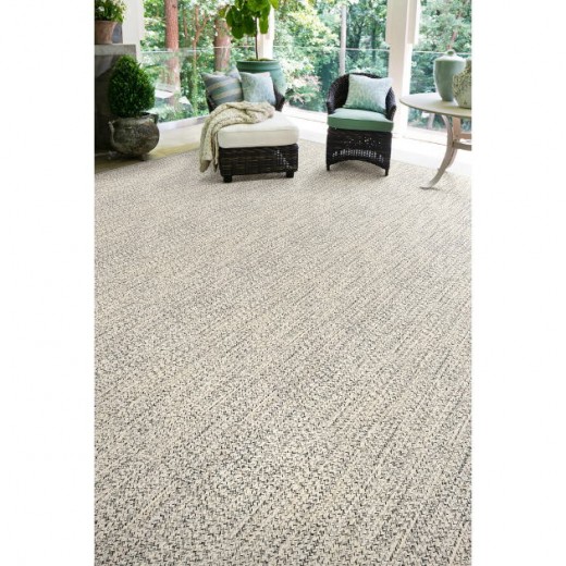 Custom Soliman Bay Onyx, 100% UV Stabilized Polysilk Area Rug