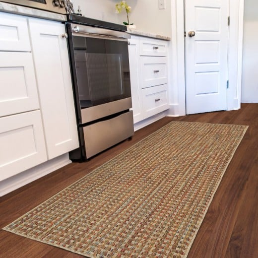 Custom Sandstorm Sunset, 100% UV Stabilized Royaltron polypropylene. Area Rug
