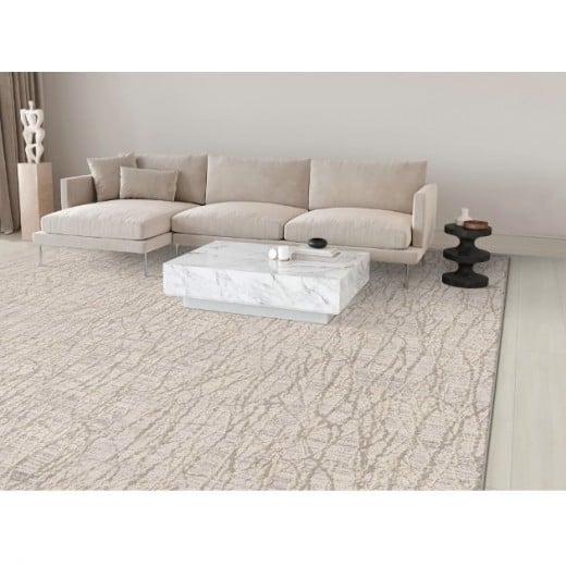 Custom Wavelength Desert, 58% Polysilk/42% Royaltron™ Polypropylene Area Rug