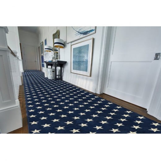 Custom Starstruck Navy, 100% Nylon Area Rug