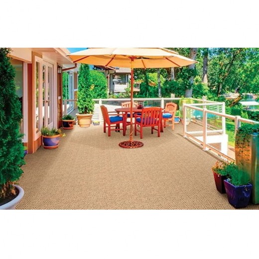 Custom Tortola Cinnamon, 100% Polypropylene Area Rug