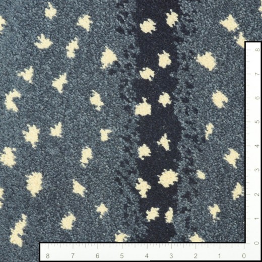 Custom Zephyr Blue, 80% Wool/20% Nylon Area Rug