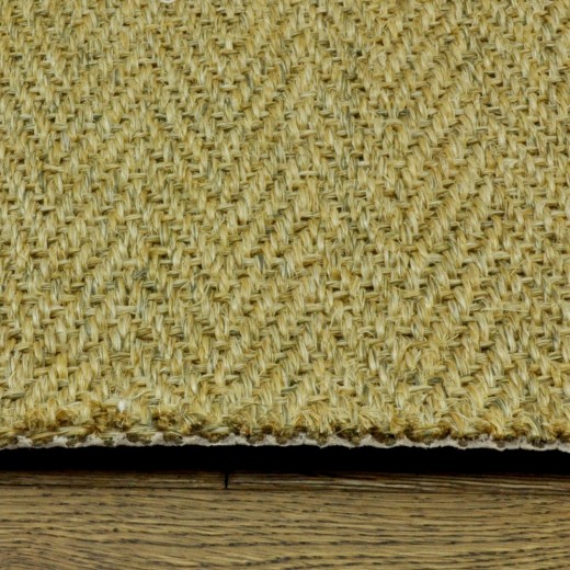 Custom Emboss Traveler Brown, 100% Sisal Area Rug