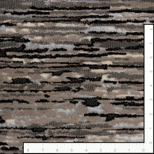 Custom Tranquility Onyx, 68% SD Royaltron Polypropylene / 32% Polysilk Area Rug