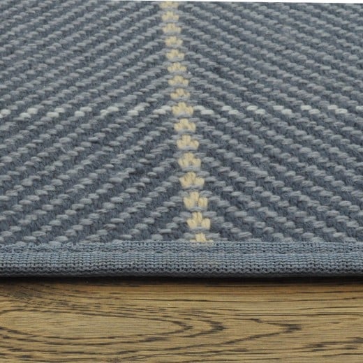 Custom Bahia Denim, 100% UV Stabilized Polysilk Area Rug