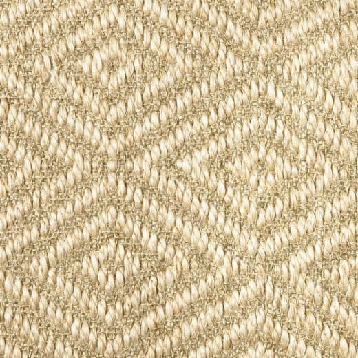 Custom Bakari Jewel Canvas, 100% Sisal Area Rug