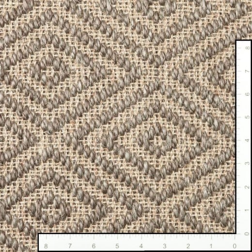 Custom Bakari Jewel Graphite Pearl, 100% Sisal Area Rug