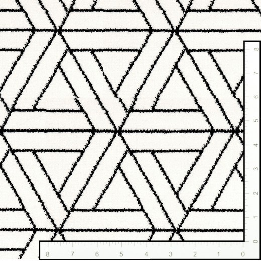 Custom Black and White Pure, 100% Polypropylene Area Rug