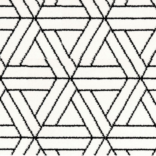 Custom Black and White Pure, 100% Polypropylene Area Rug