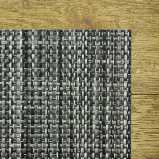 Custom Cable Beach Ebony Synthetic Area Rug