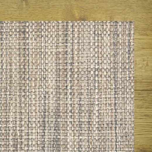 Custom Dovetail Taupe, 100% UV Stabilized Royaltron polypropylene. Area Rug