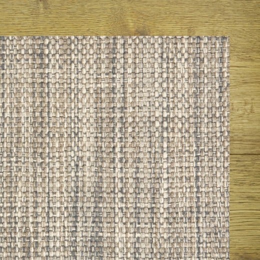 Custom Cable Beach Taupe, 100% UV Stabilized Royaltron polypropylene. Area Rug