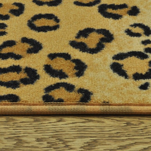 Custom Silhouette Leopard, 100% Nylon Area Rug