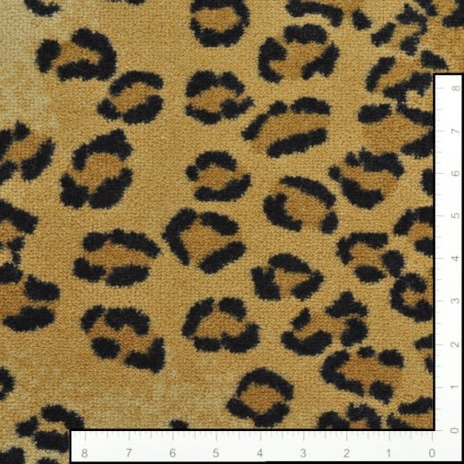 Custom Silhouette Leopard, 100% Nylon Area Rug