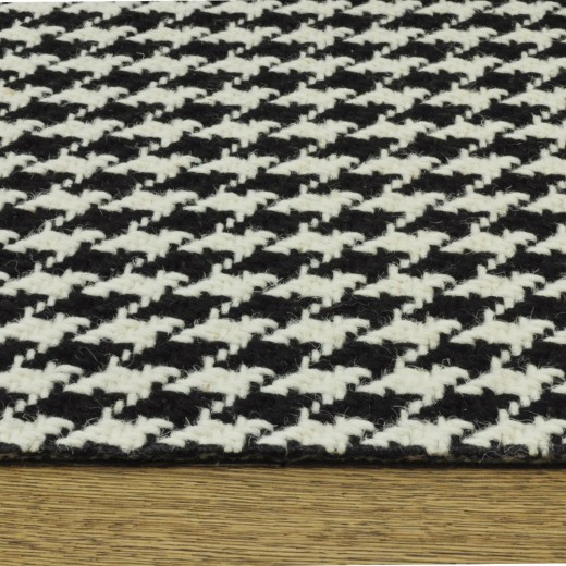 Custom Capstone Black, 100% Wool Area Rug