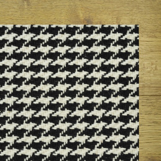 Custom Capstone Black, 100% Wool Area Rug