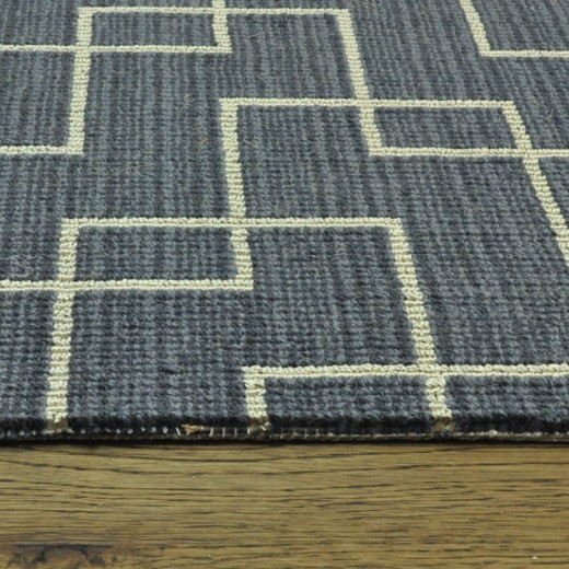Custom Castillo Indigo, 56% Polyester/44% Wool Area Rug