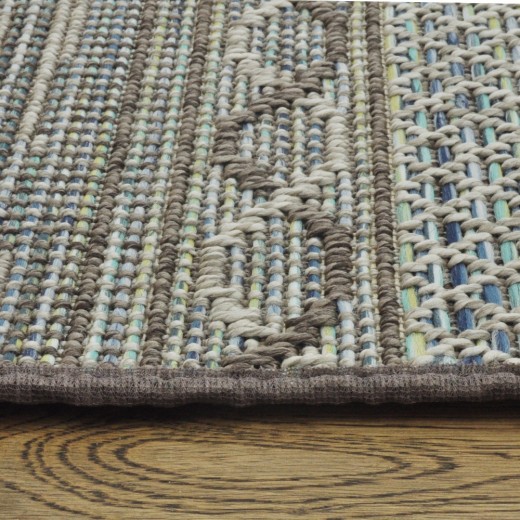 Custom Costa Del Sol Wave, 100% UV Stabilized Royaltron polypropylene. Area Rug