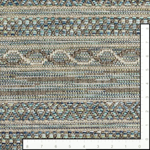 Custom Harbor Wave, 100% UV Stabilized Royaltron polypropylene. Area Rug
