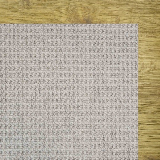 Custom Bolder Cloud, 100% Natural Wool Area Rug