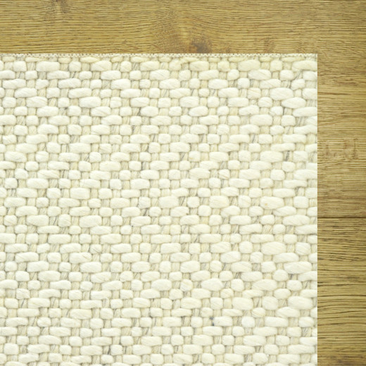Custom Eustatia Island Ivory, 60% Wool/40% Viscose Area Rug