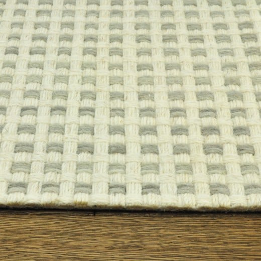 Custom Element Grey, 100% Wool Area Rug