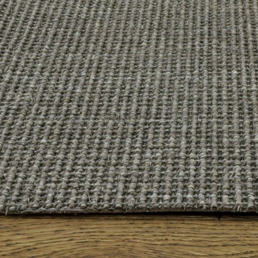 Custom Crossroad Medium Grey, 100% Sisal Area Rug