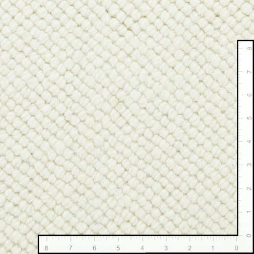 Custom Crown White, 100% Wool Area Rug