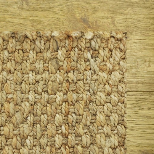 Custom Jute Panama Natural, 100% Hand Spun Jute Area Rug