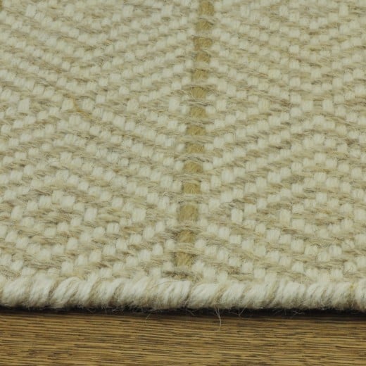 Custom Balance Wheat, 100% Wool Area Rug
